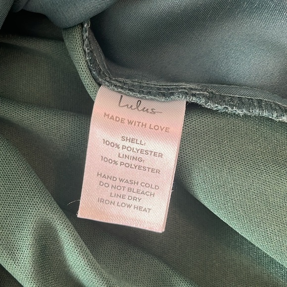 Lulus Eternal Heart Emerald Green Satin Maxi Dress | Size Small - Picture 11 of 11